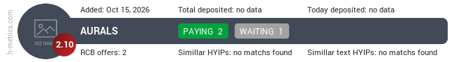 H-metrics.com widget for aurals.top