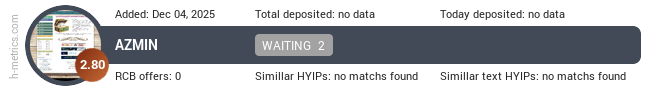 H-metrics.com widget for az-min.online