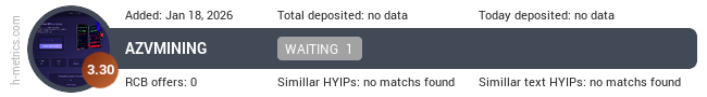 H-metrics.com widget for azvmining.site