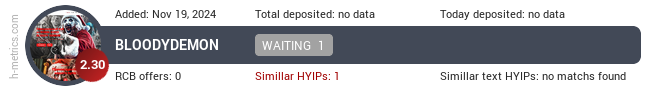 H-metrics.com widget for bloody-demon.fun