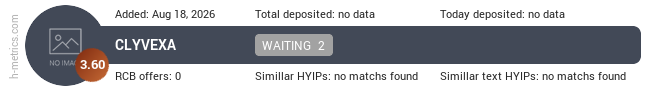 H-metrics.com widget for clyvexa.xyz