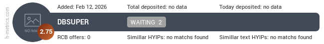 H-metrics.com widget for dbsuper.pro