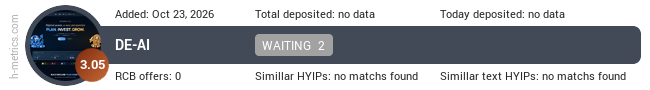 H-metrics.com widget for de-ai.tech