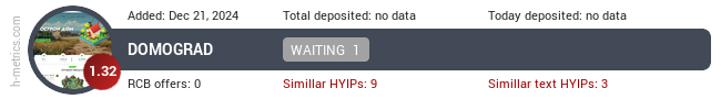 H-metrics.com widget for domograd.lol