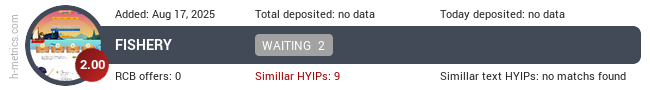 H-metrics.com widget for fishery.lol