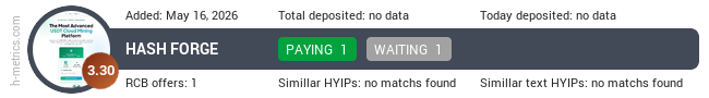 H-metrics.com widget for hashforge.live