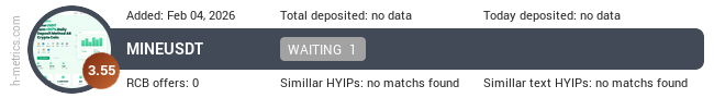 H-metrics.com widget for mineusdt.vip