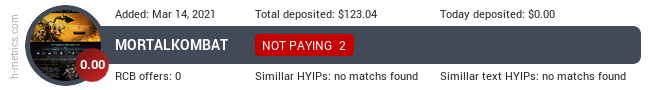 H-metrics.com widget for mortalkombat.money