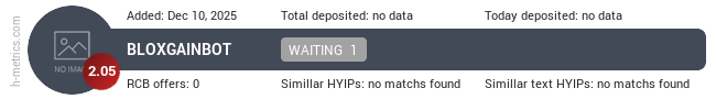 H-metrics.com widget for t.me-BloxGainBot