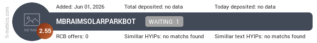 H-metrics.com widget for t.me-MBRAIMSolarParkBot