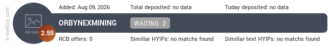 H-metrics.com widget for t.me-OrbynexMiningBot