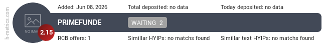 H-metrics.com widget for t.me-Primefundebot