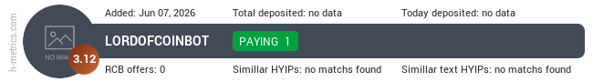 H-metrics.com widget for t.me-lordofcoinbot