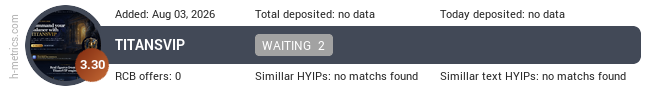 H-metrics.com widget for titansvip.xyz