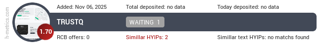 H-metrics.com widget for trustq.pro