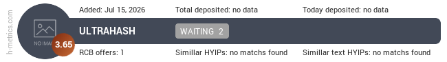 H-metrics.com widget for ultrahash.live