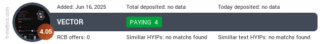 H-metrics.com widget for vector.li