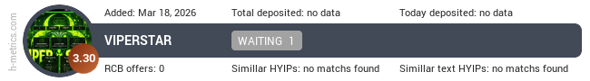 H-metrics.com widget for viperstar.xyz