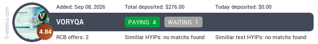 H-metrics.com widget for voryqa.site