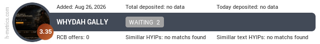 H-metrics.com widget for whydahgally.live