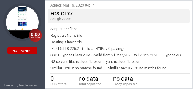 H-metrics.com widget for eos-glxz.com