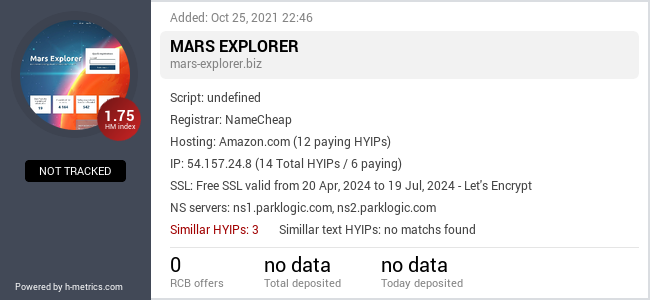 H-metrics.com widget for mars-explorer.biz